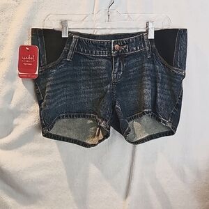 NWT Women's 2 Isabel Maternity Jeans Midi Short Shorts by Ingrid & Isabel